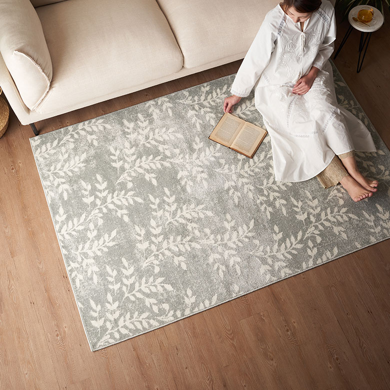 ナチュラルリーフ デザインラグ