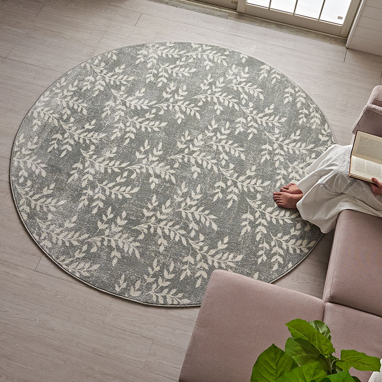 ナチュラルリーフ デザインラグ