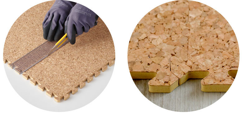 カッターで簡単にカット