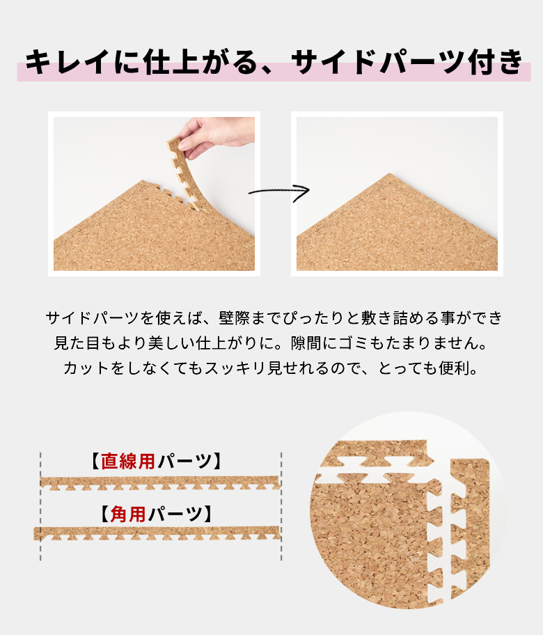 よりキレイな仕上がりに。サイドパーツをプレゼント中