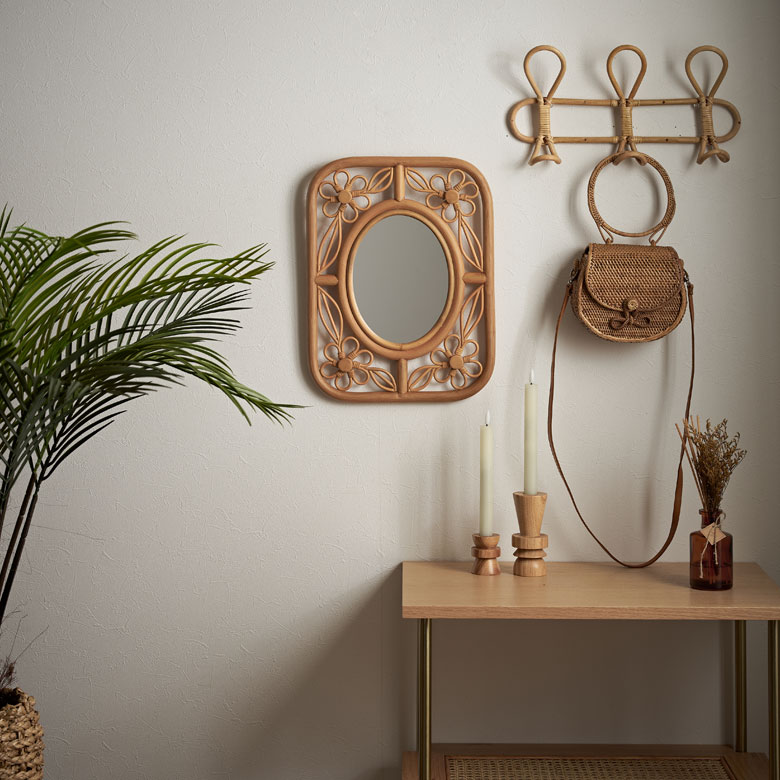 他のラタン素材のアイテムとの合わせ使いもおすすめ