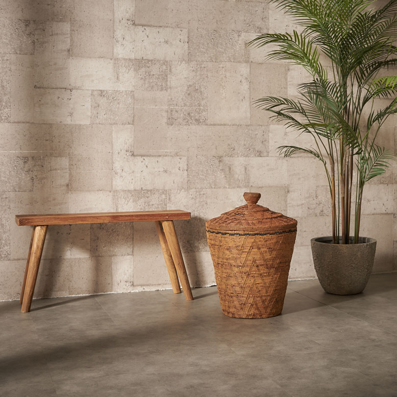 色の変化を楽しめるアタのかごバスケット