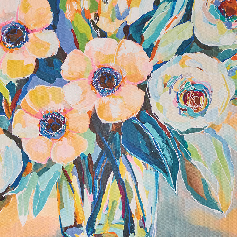 側面までプリントされた立体感あるアートパネル