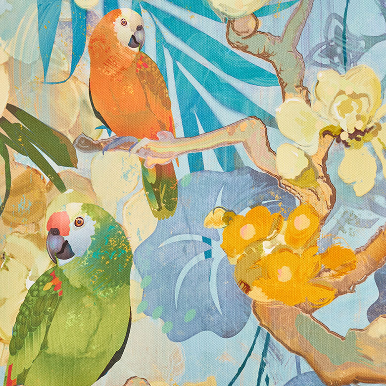 側面までプリントされた立体感あるアートパネル