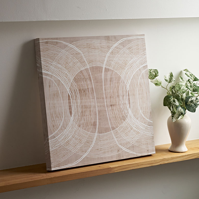 温かみのある柔らかい印象のサークル模様