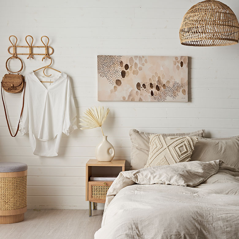 ベージュを基調としたアースカラーの配色