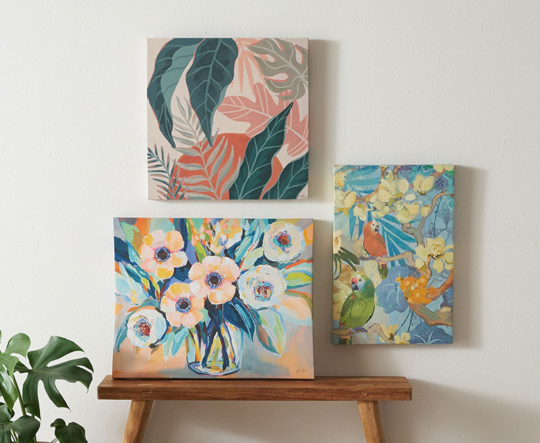 複数使いもおすすめのキャンバスアート