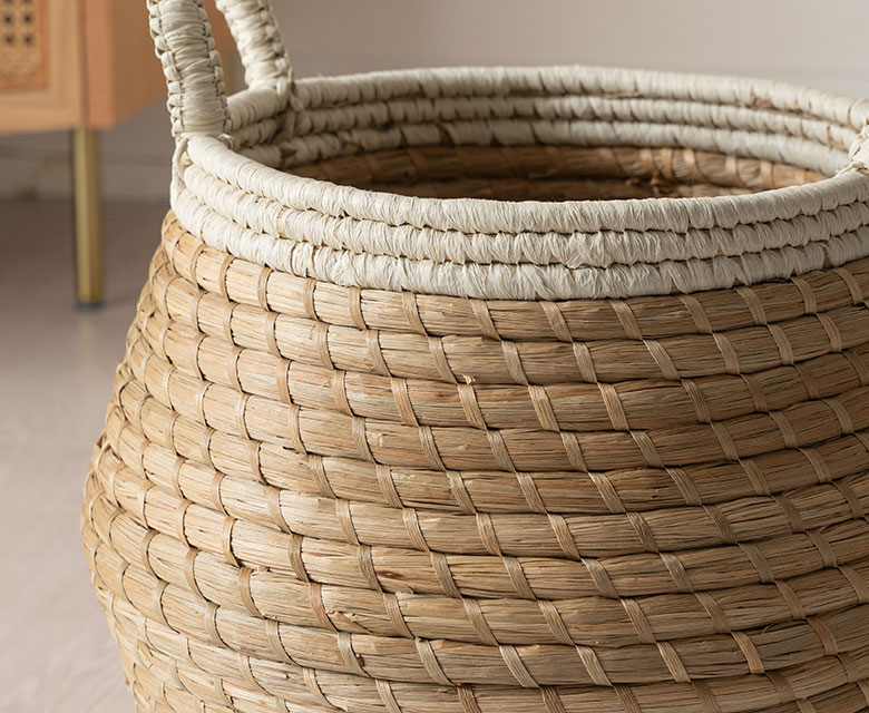 エコな天然素材を使用した収納ボックス