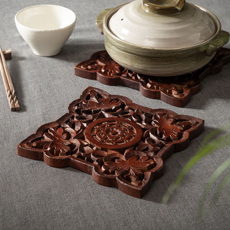 マンゴーウッドの鍋敷き