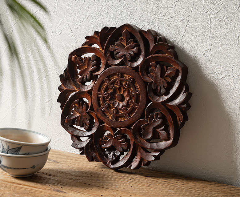 天然木でできたかわいいトレー