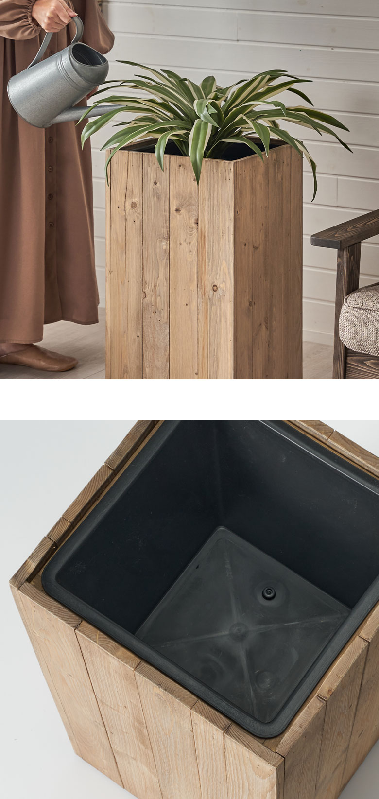 室内利用でも安心のプランターカバー