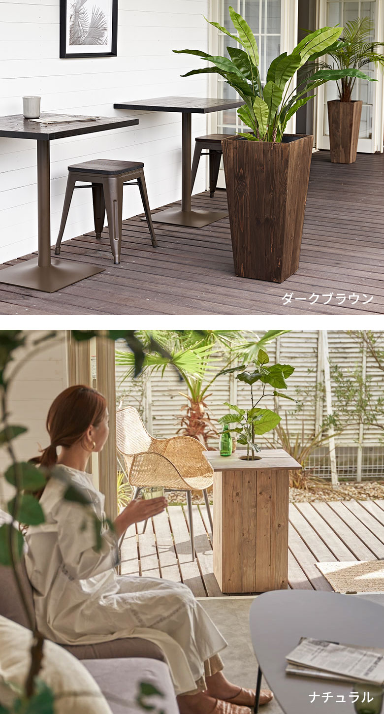 室内外や店舗用としても使えるプランターカバー