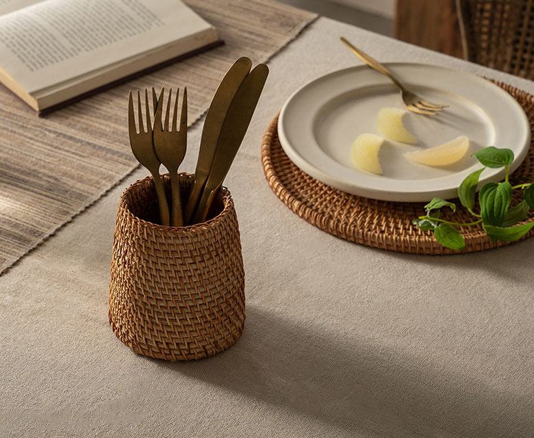 天然素材でできたおしゃれなカトラリースタンド