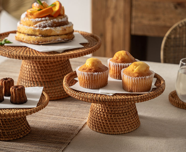 天然素材でできたおしゃれなケーキスタンド