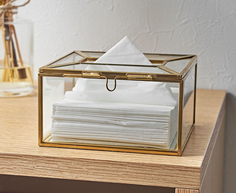 コンパクトなサイズ感のスタイリッシュなティッシュケース