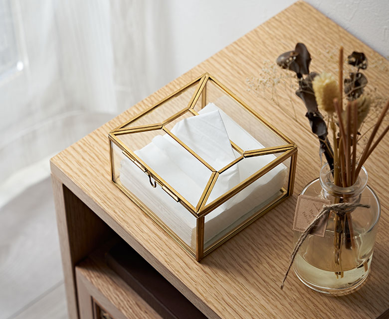 高級感あふれるティッシュケース
