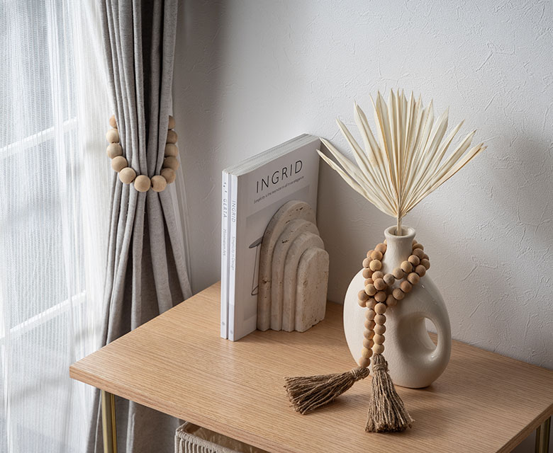 ガーランドと合わせて使うとさらに雰囲気アップ