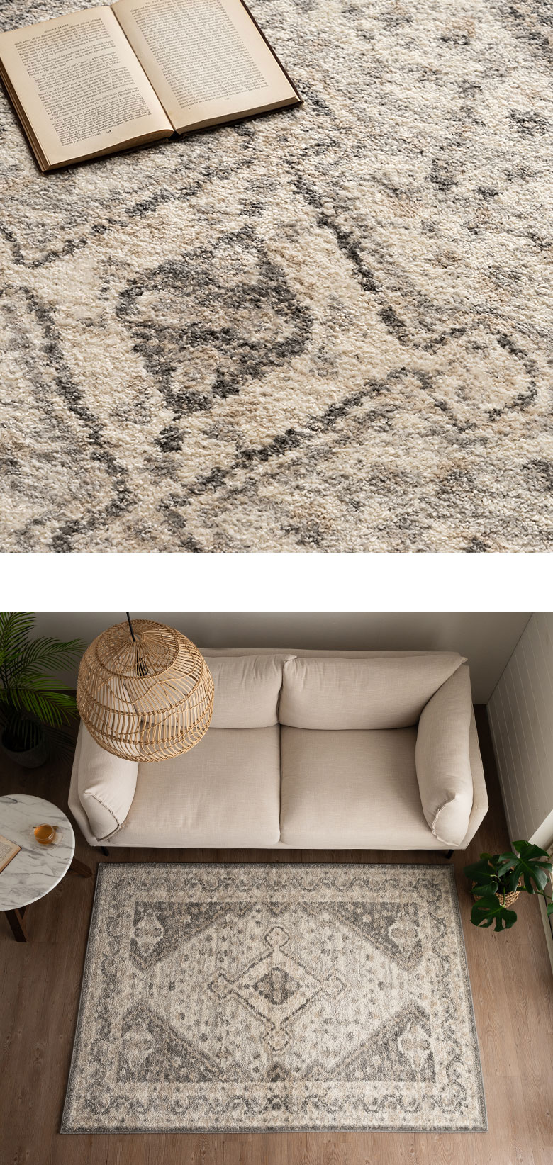 おしゃれなデザインラグ