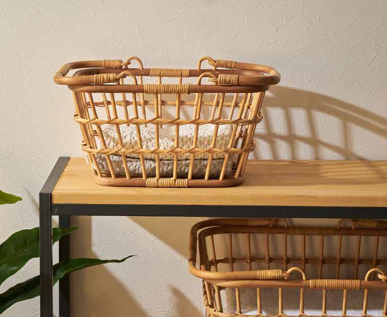 おしゃれなマルシェバスケット