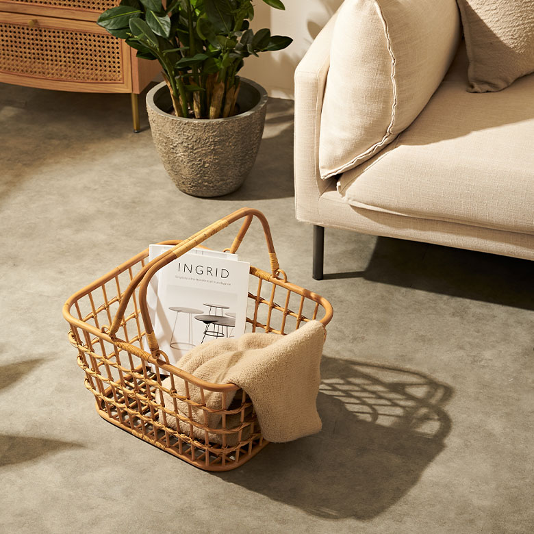 おしゃれなマルシェバスケット