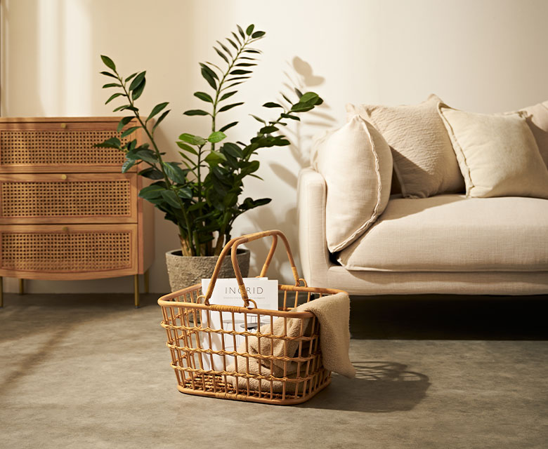 シンプルな収納アイテム