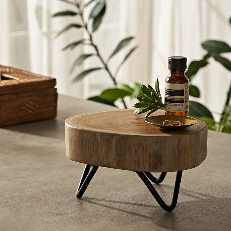 木製の鉢受スタンド