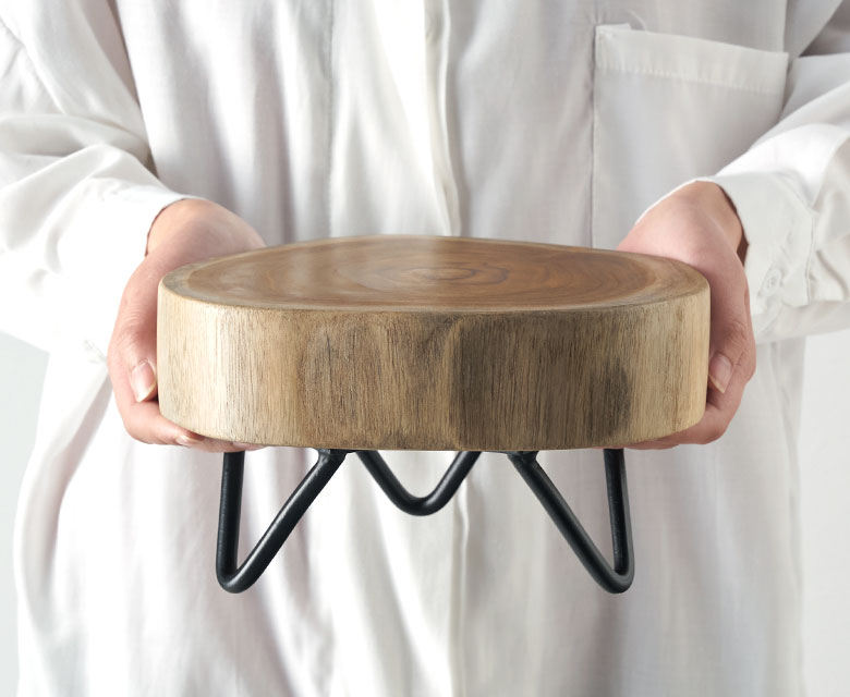 プランターを載せる台に