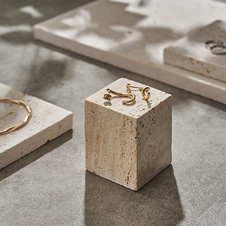 トラバーチン ストーンキューブ