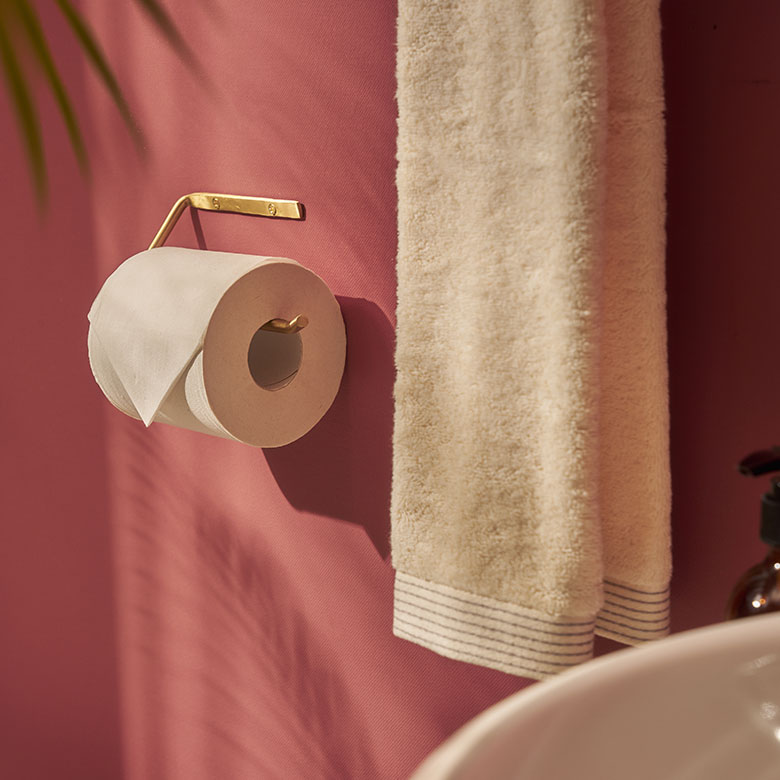 真鍮のトイレットペーパーホルダー