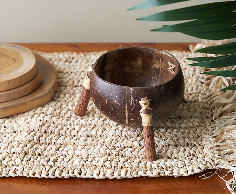 ココナッツシェルのディスプレイアイテム