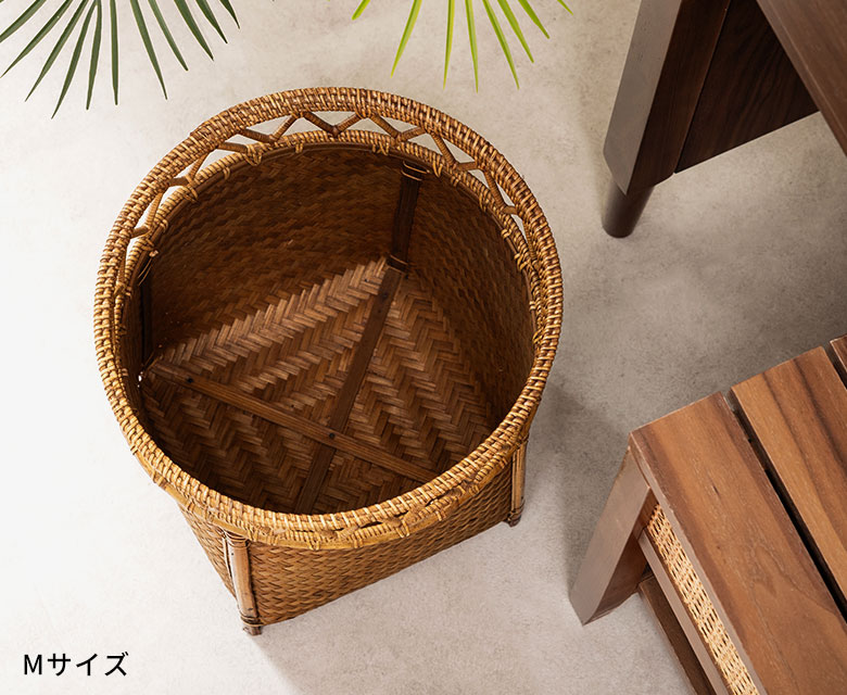 リゾートインテリアにぴったりの収納アイテム