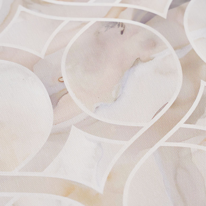 抽象画のようなウォールアート