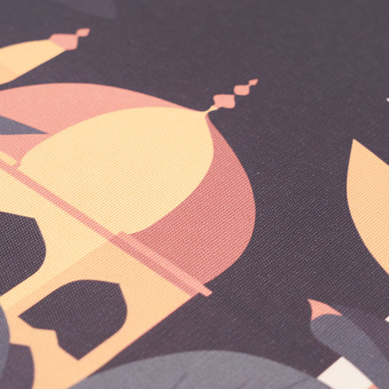 オリエンタルなウォールアート