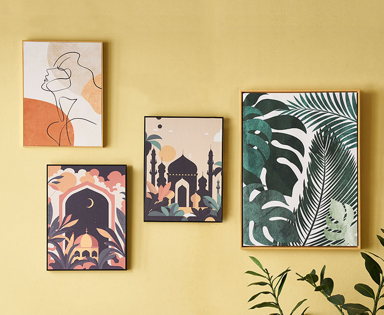 飾れるアート作品