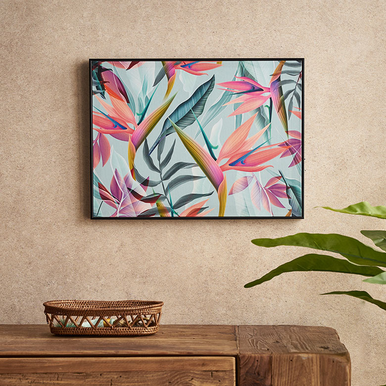 ボタニカルアートインテリア ストレリチア ストレチア