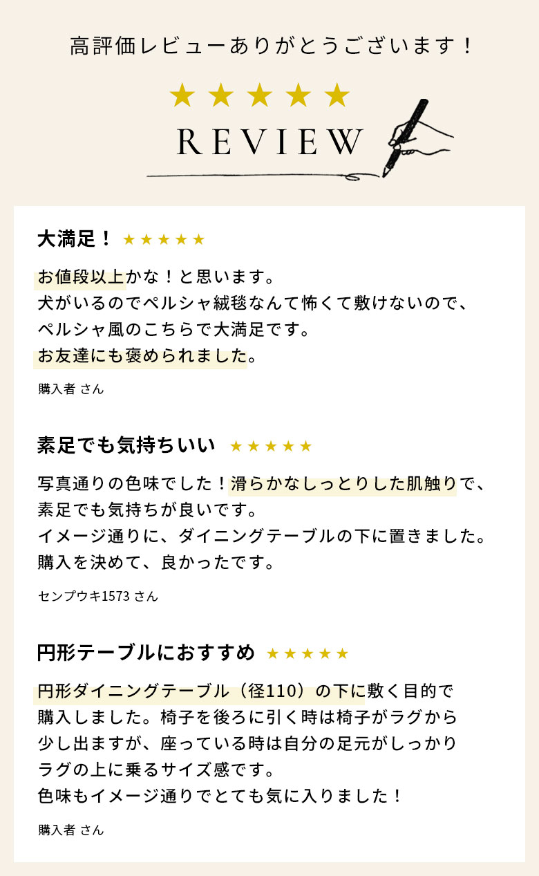 レビュー高評価