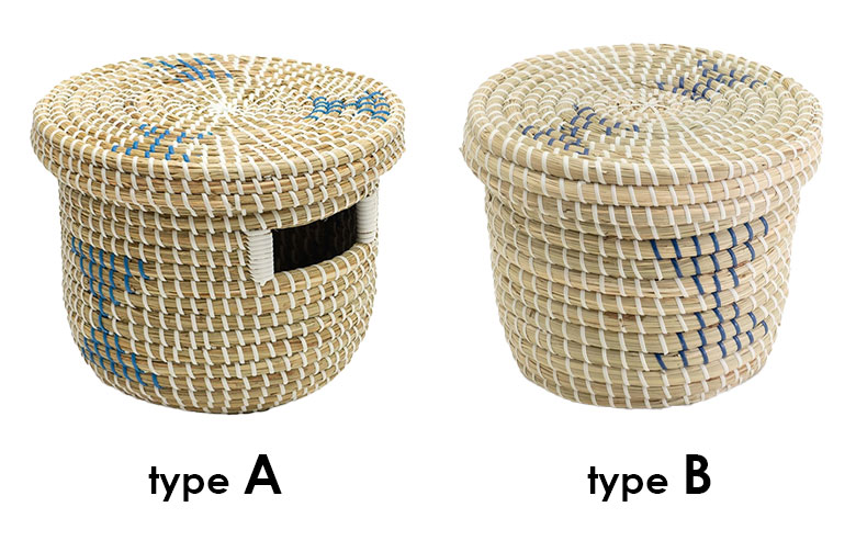 持ち手穴付きと持ち手穴なし