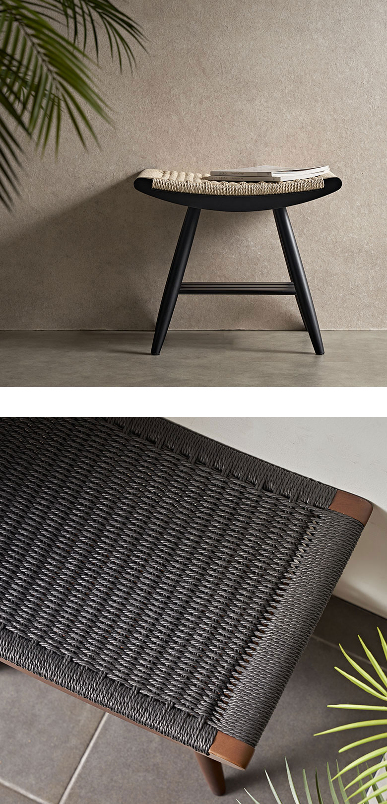 ナチュラルで上品な素材感のペーパーコード