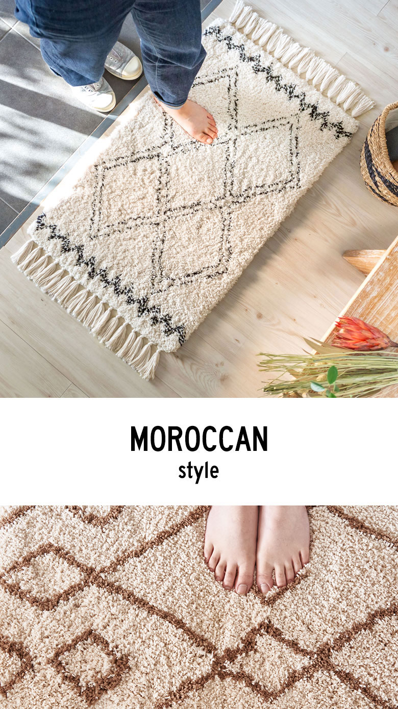 ベニワレン柄 モロッカンラグ