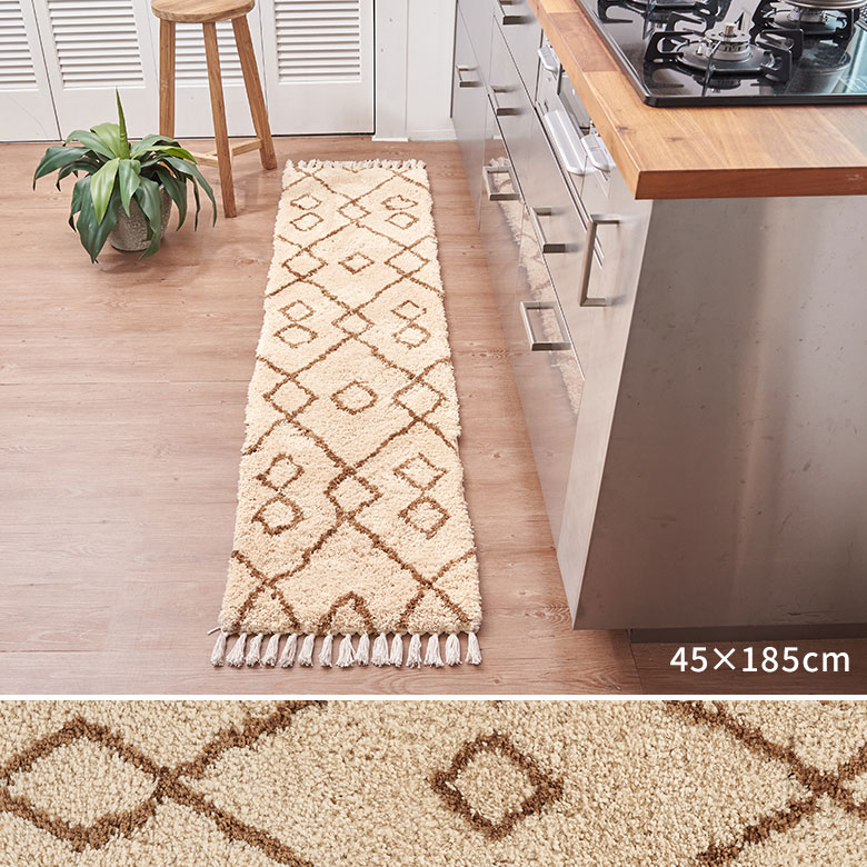 ベージュ×ブラウン