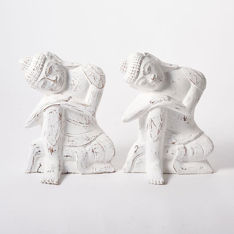 木彫りの釈迦オブジェ