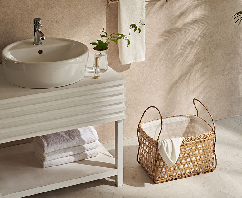 可愛いランドリーバスケット