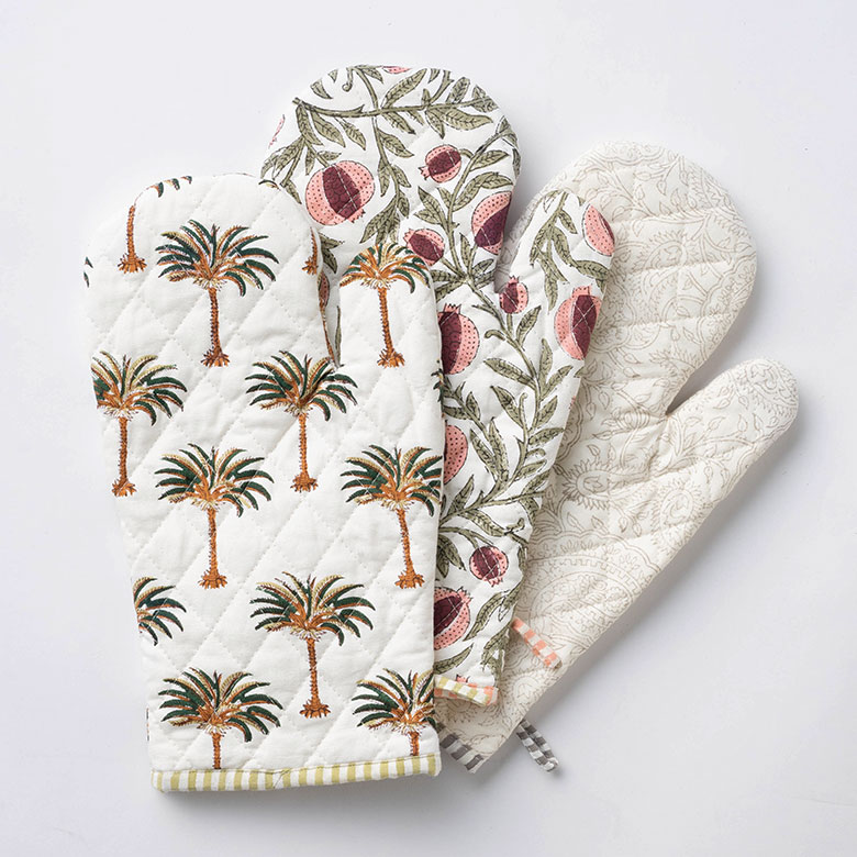 オリジナルデザインの手作りアジアンミトン