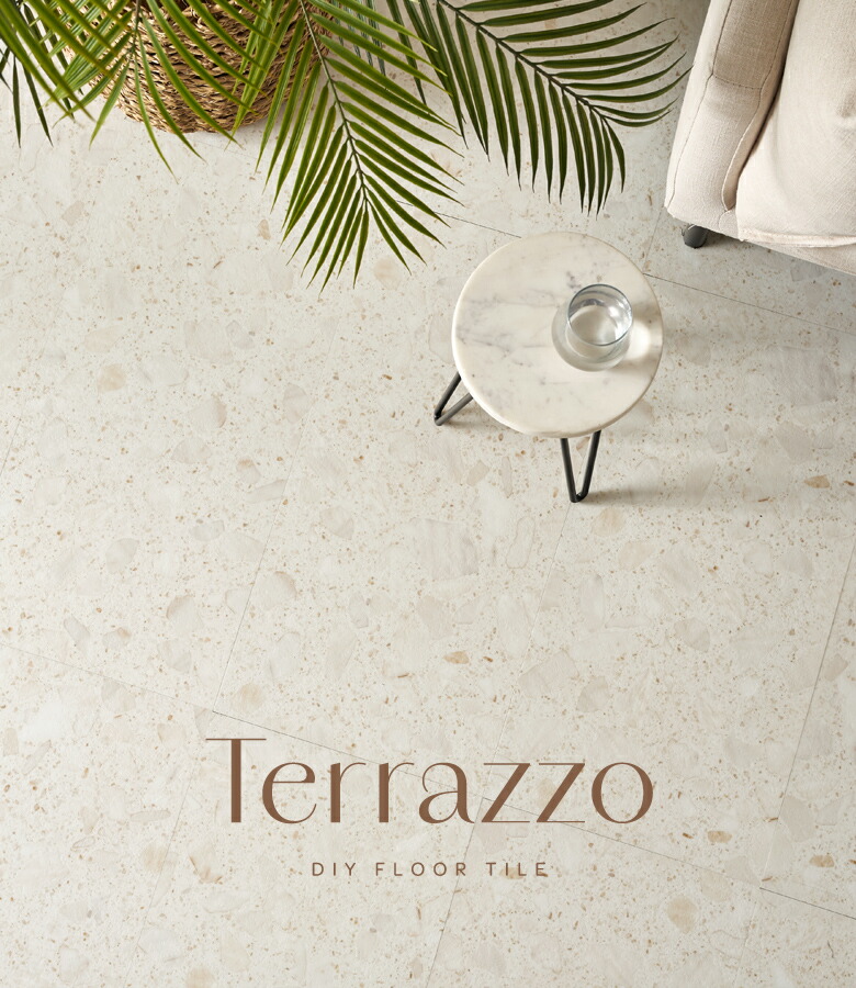 テラゾー 床 インテリア 大理石 貼るだけフロアタイル テラゾ terrazzo