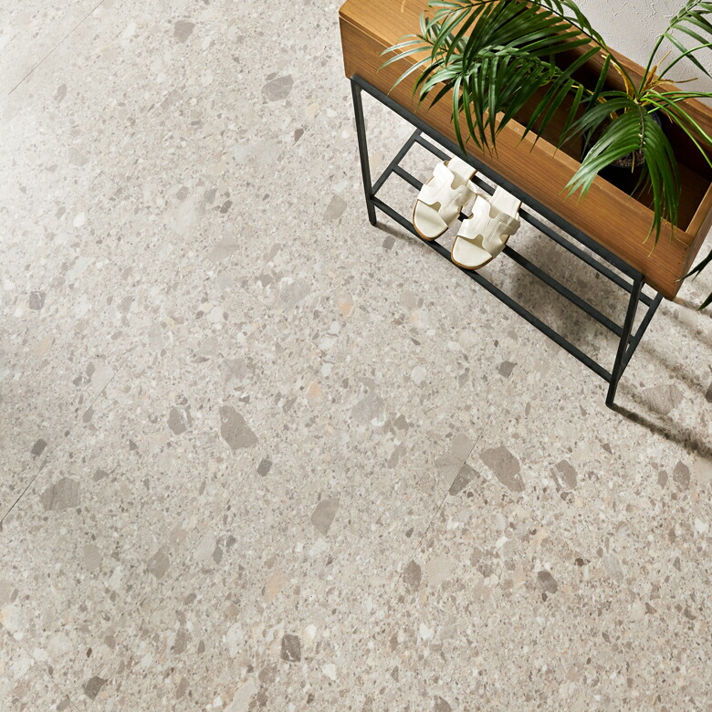 インテリア業界で人気の石目調。大理石柄のテラゾー。