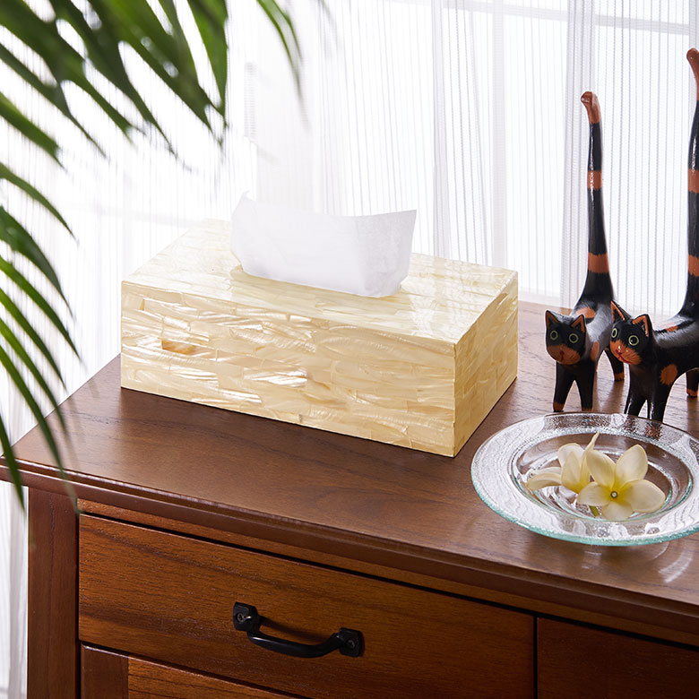 光を反射してやさしく輝くパールシェル