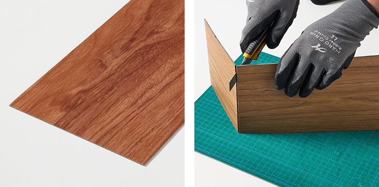 カッターでカット可能