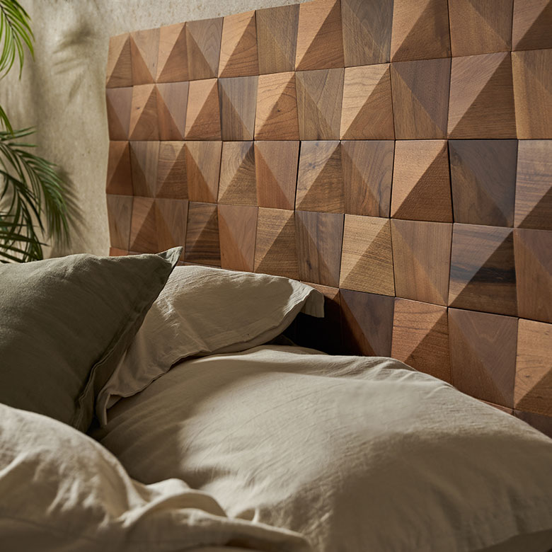 天然木3Dウッドのウォールパネル。壁材。壁DIY。おしゃれな壁パネル。オーク。ウォルナット。ファセットウォールパネル。ウォールデコレーションパネル