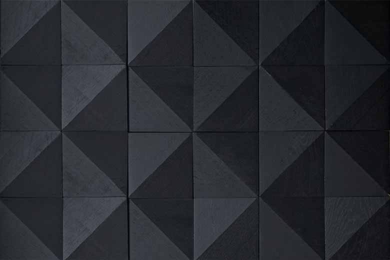 ファセットウォールパネル ブラック