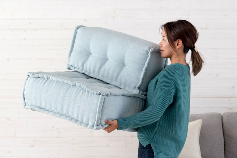 持ち運べる軽さ。分割できる仕様で移動も簡単